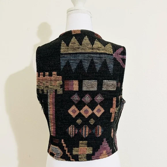 Vintage Rough Rider Circle T Western Vest Size Small - Picture 3 of 11